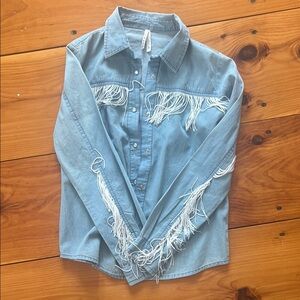 Roper Sky Blue Denim Shirt
